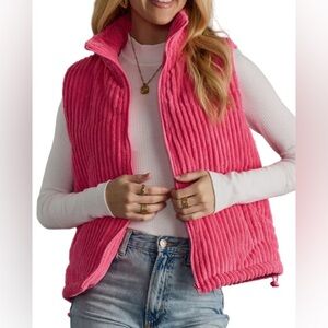Pink Corduroy Vest